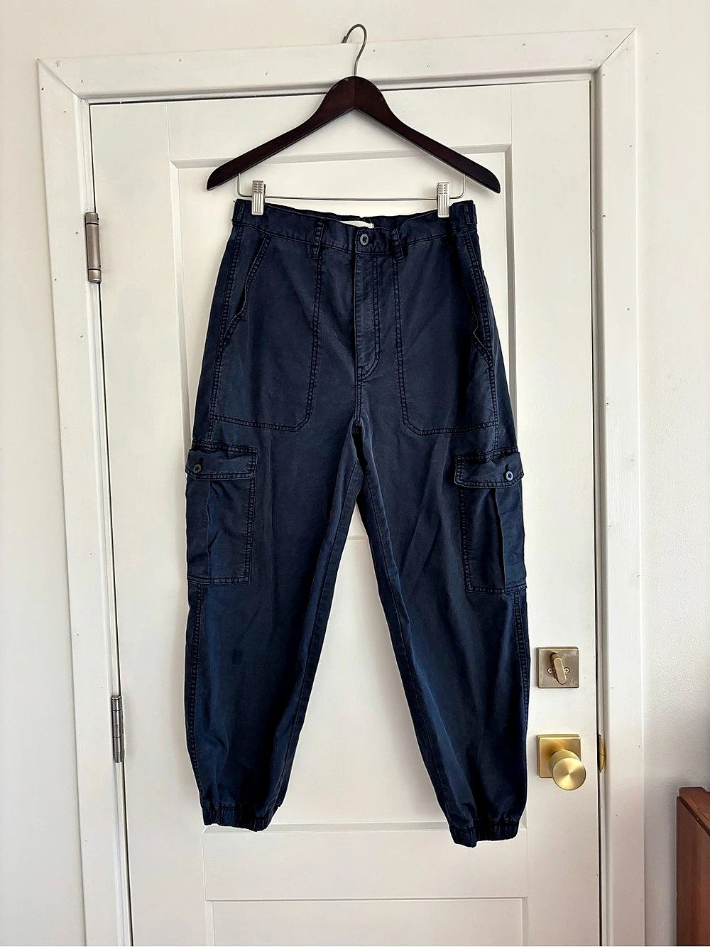 Madewell Relaxed Cargo Pants Black Waist 30